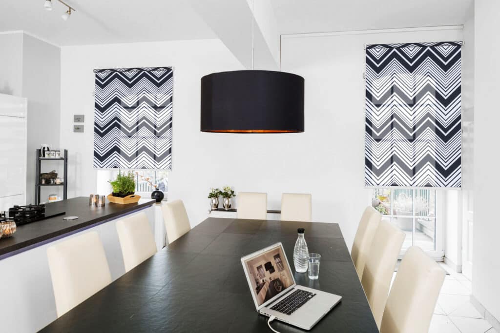 Rollo nach Maß im Esszimmer – SST Exclusive Wiesloch